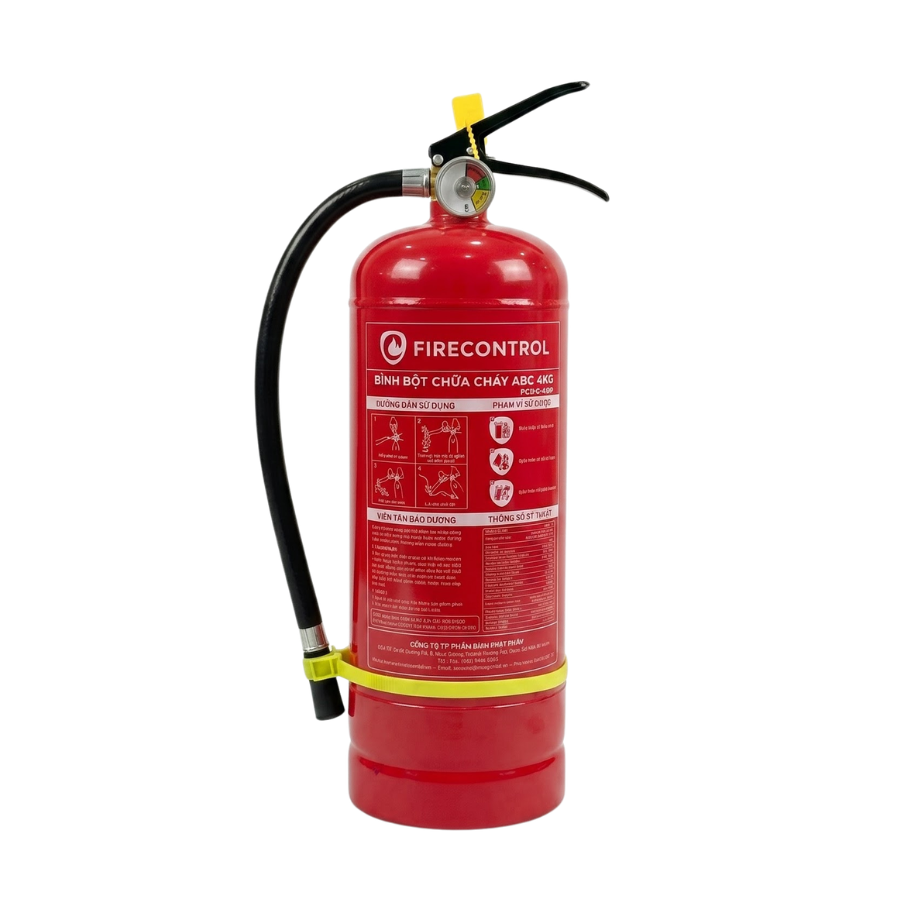 Bình chữa cháy xách tay Firecontrol 4kg bột ABC – FC04-DP